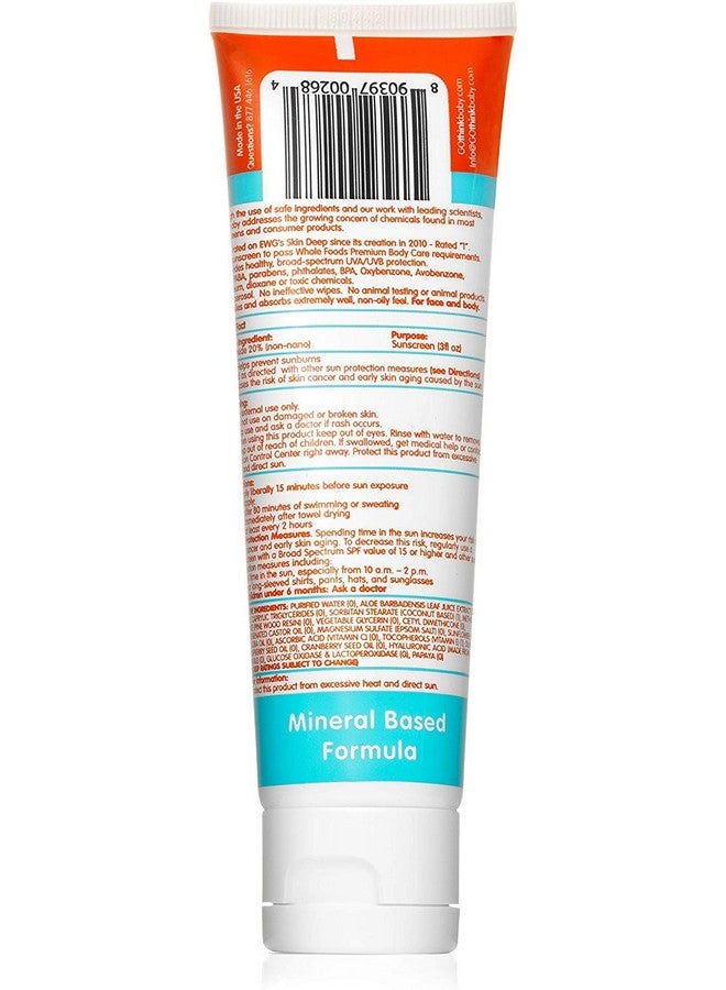 Thinkbaby - SPF 50+ Braod Spectrum Organic Sunscreen - 3 oz - 2 pack - Image 2