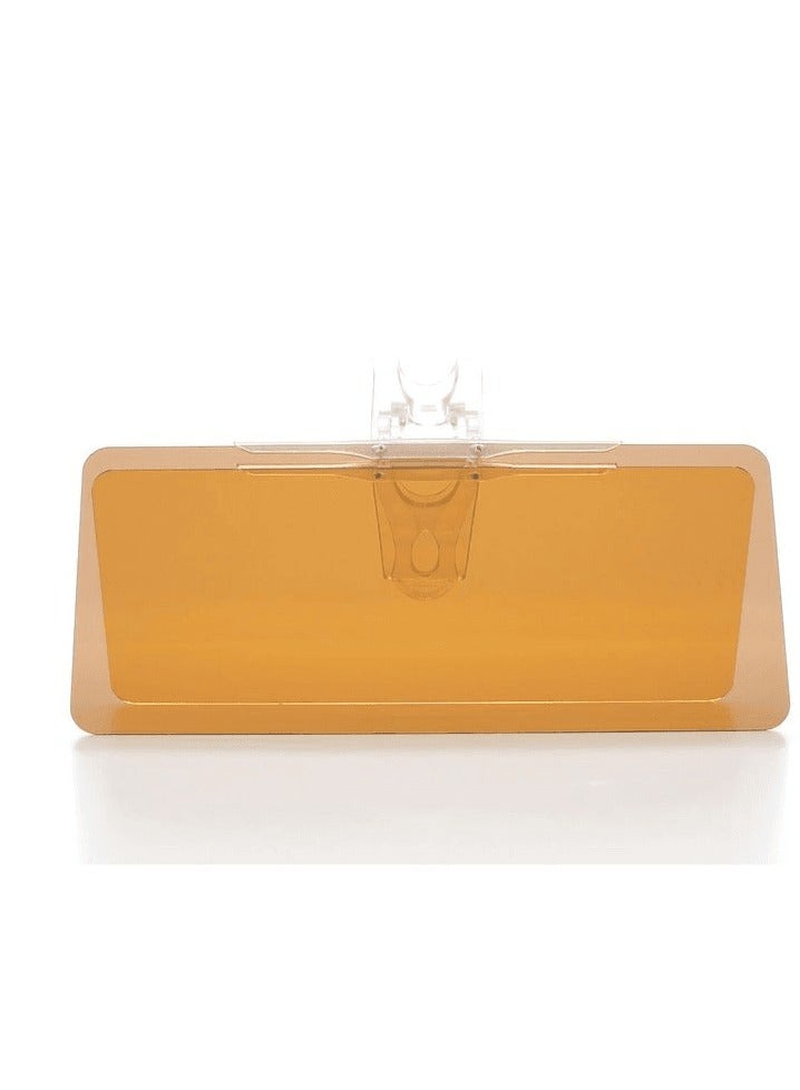 2 1 شمس ليلا ونهارا HD Sun للسيارة مضاد للوهج ومضاد للانبهار للأشعة فوق البنفسجية للحماية من أشعة الشمس على الزجاج الأمامي للرؤية والقيادة الآمنة - Image 4