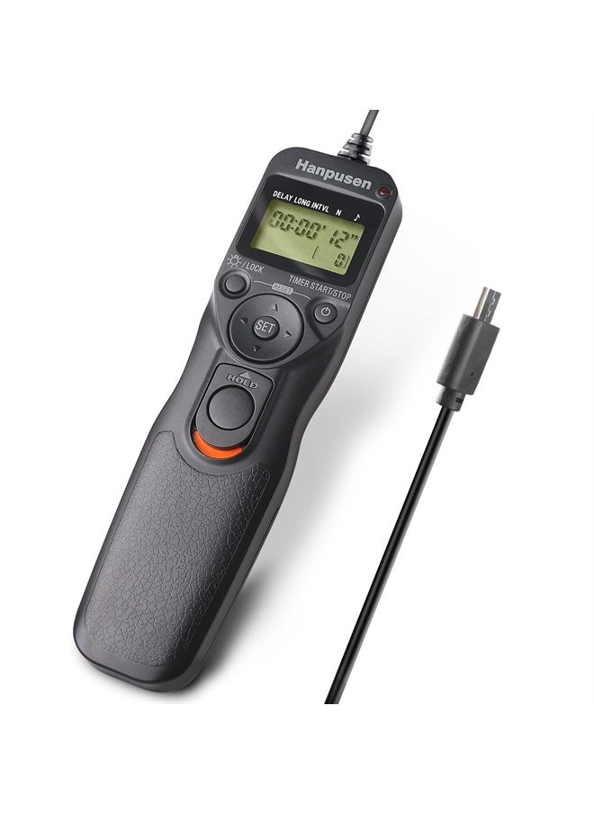 Hanpusen - HANPUSEN Camera Timer Remote Shutter Release Intervalometer for Sony ILCE-1, 9, 9M2, 7, 7M2, 7M3, 7M3K, 7R, 7RM2, 7RM3, 7RM4, 7S - Image 1