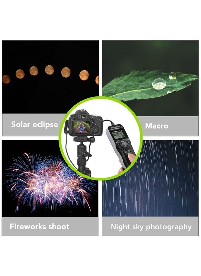 Hanpusen - HANPUSEN Camera Timer Remote Shutter Release Intervalometer for Sony ILCE-1, 9, 9M2, 7, 7M2, 7M3, 7M3K, 7R, 7RM2, 7RM3, 7RM4, 7S - Image 1