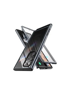 SupCase Edge XT Series Case for Samsung Galaxy S23 Ultra 5G (2023), Slim Frame Clear Protective Case with Built-in Screen Protector (Black)  - Image 2