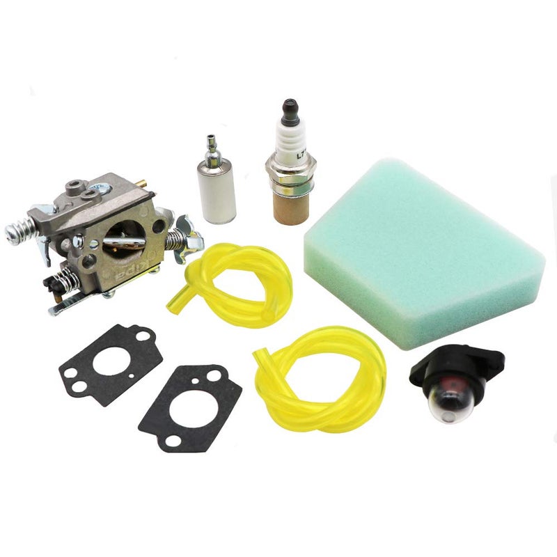 KIPA Carburetor Maintence Kit for Poulan PP210 2075C 2050WT 1950LE 1975LE 2055LE 2375LE 2150LE PPB1838LE WT-891 W-20 WT-89 WT-324 WT-391 WT-600 WT-624 WT-637 WT-662 C1U-W8 C1U-W14 545081885 530069703