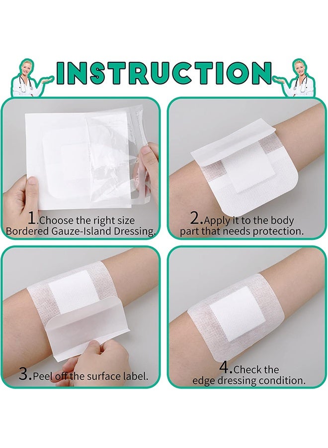 Generic Waterproof Non-Woven Sterile Self Adhesive Wound Dressing, 10×10cm,10pcs  - Image 3