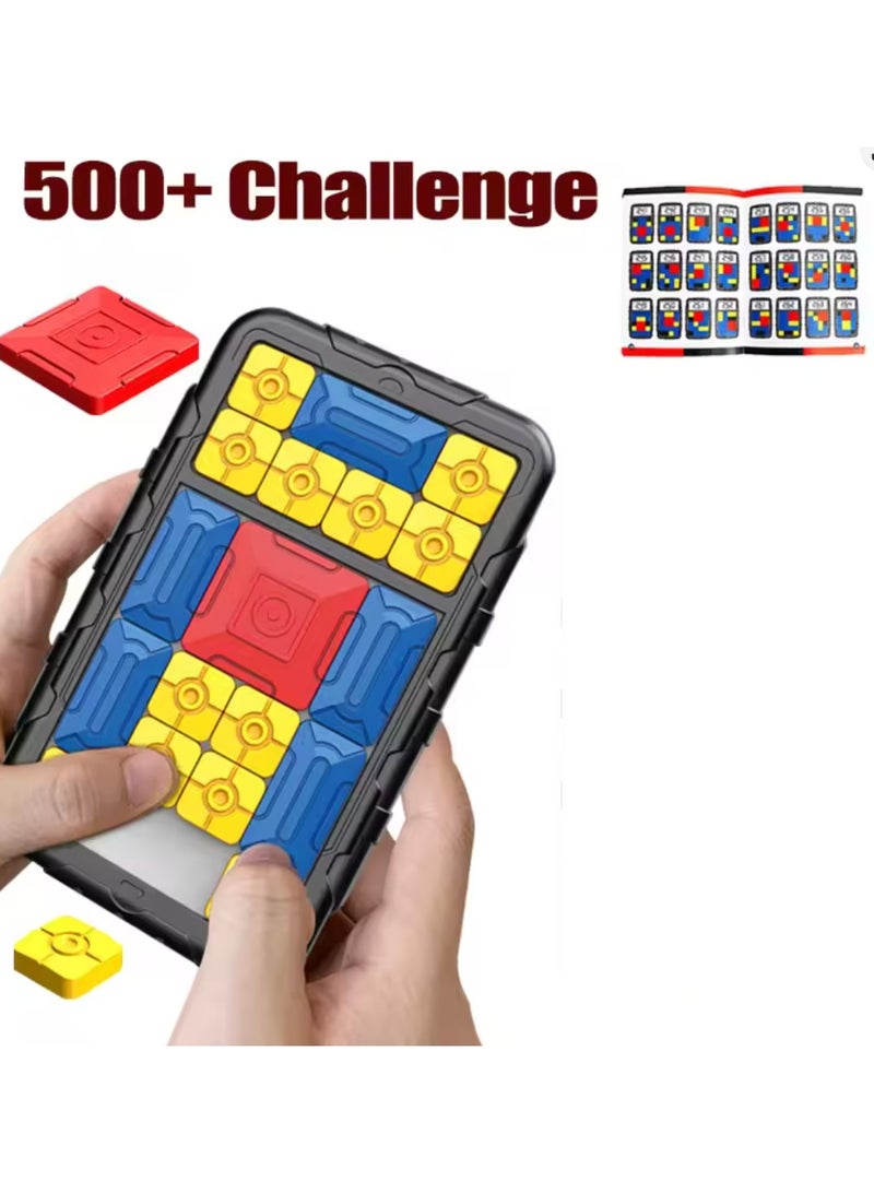 Puzzle Game for Kids Brain Teasers Puzzle Toy Tangram Jigsaw Intelligence Unblock 500+ Leveled Up Super Slide Game for All Age Gifts for 3-15 Old Kids Toys - Image 1