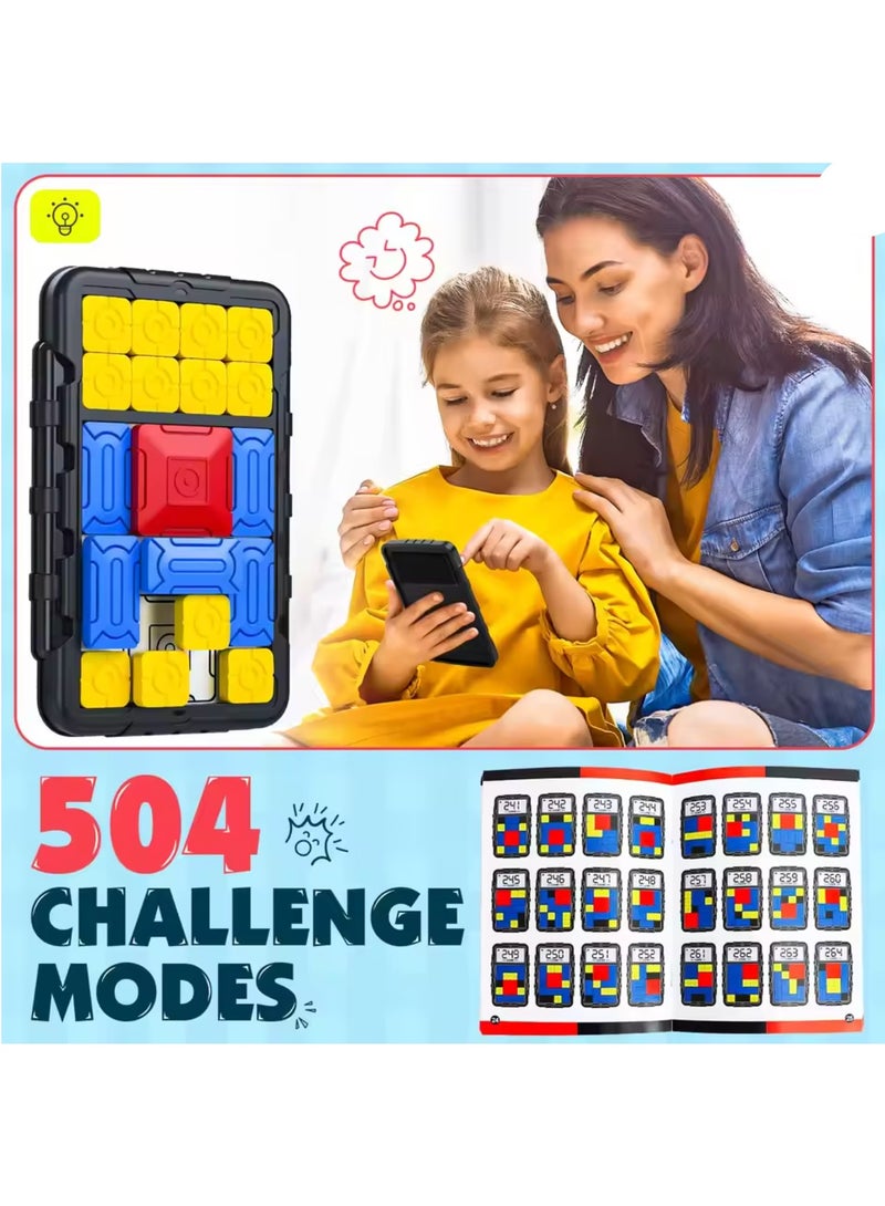 Puzzle Game for Kids Brain Teasers Puzzle Toy Tangram Jigsaw Intelligence Unblock 500+ Leveled Up Super Slide Game for All Age Gifts for 3-15 Old Kids Toys - Image 4