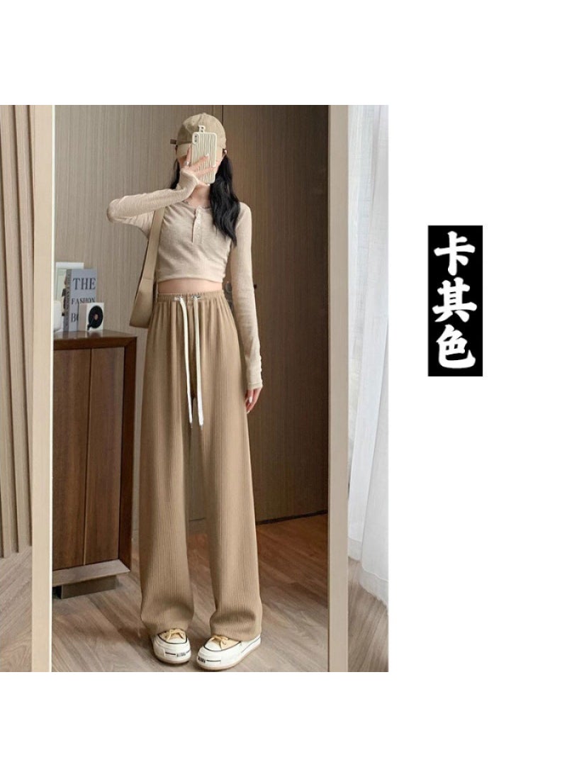 Generic - Fashionable Maternity Bell Bottoms Loose Fit Casual Pants For Pregnant Women Spring Summer Season No Panty Line Factory Stock rice apricot - Image 1