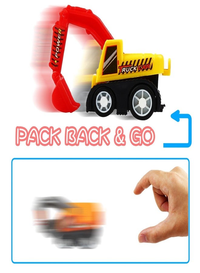 KarberDark Pull Back Car, 12 Pcs Mini Truck Toy Kit Set, Play Construction Engineering Vehicle Educational Preschool for Children Boys Party Favors, Kids Birthday Game Gift Playset Classroom Reward - Image 3