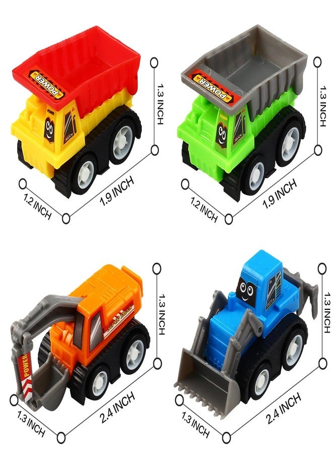 KarberDark Pull Back Car, 12 Pcs Mini Truck Toy Kit Set, Play Construction Engineering Vehicle Educational Preschool for Children Boys Party Favors, Kids Birthday Game Gift Playset Classroom Reward - Image 5