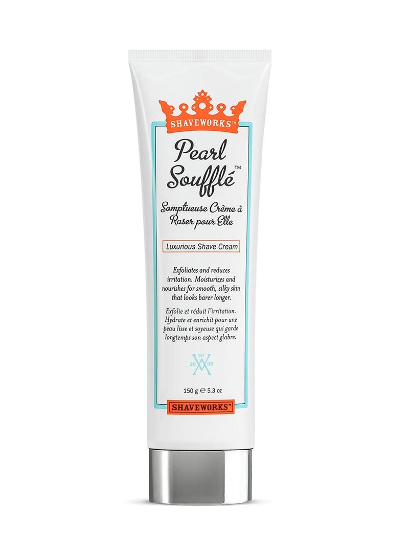 shaveworks - Shaveworks Pearl Soufflé Shaving Cream for Women – Soothing, Hydrating Shave Lotion for Legs, Underarms, Bikini Area – Reduces Irritation, Slows Future Hair Growth 5.3 Fl Oz - Image 1