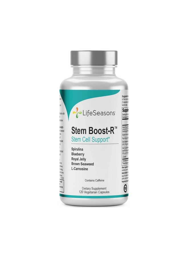 Life Seasons Stem Boostr Support Stem Cell Production Spirulina Blueberry Royal Jelly Brown Seaweed And Lcarnosine 120 Capsules  - Image 2