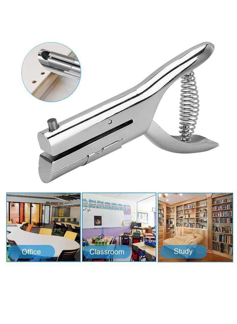 Bukela 1/8 inch Single Hole Punch 2 Inch Reach Deep Throat Heavy Duty Hole Punch Paper Punch Portable Handheld Long Hole Punch for Paper ID PVC Cards Plastic Cardboard Photos - Image 4