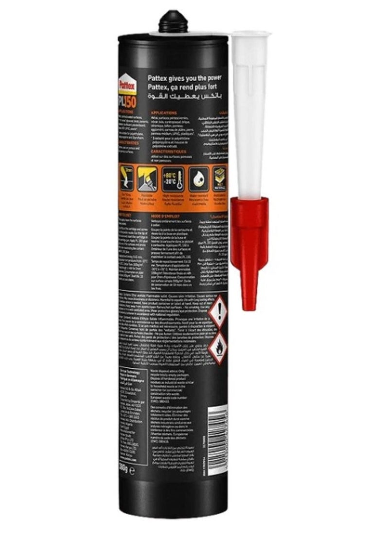 Pattex - Construction Adhesive Pl 150 (Beige) - 380g - Image 1