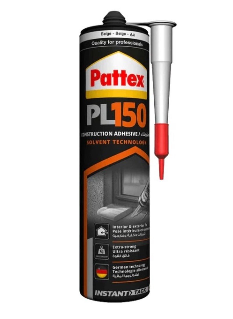 Pattex - Construction Adhesive Pl 150 (Beige) - 380g - Image 1