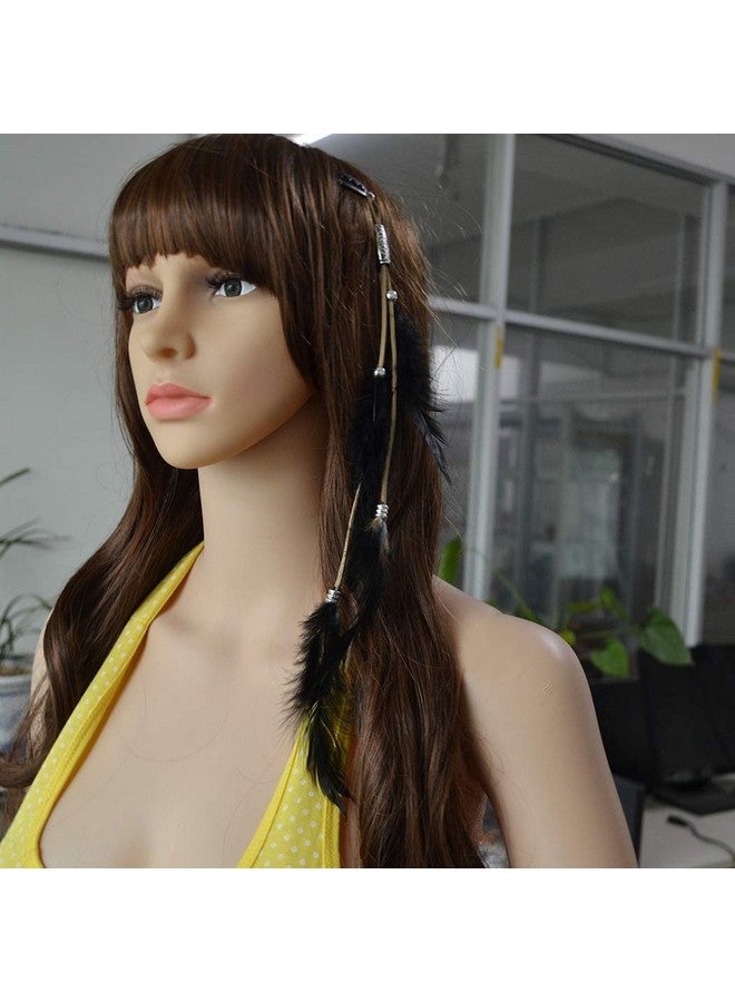Suoirblss 3 قطع إكسسوارات شعر بوهيمية هيبي مع مشبك ريشة ودبوس شعر لتزيين الرأس للنساء - Image 4