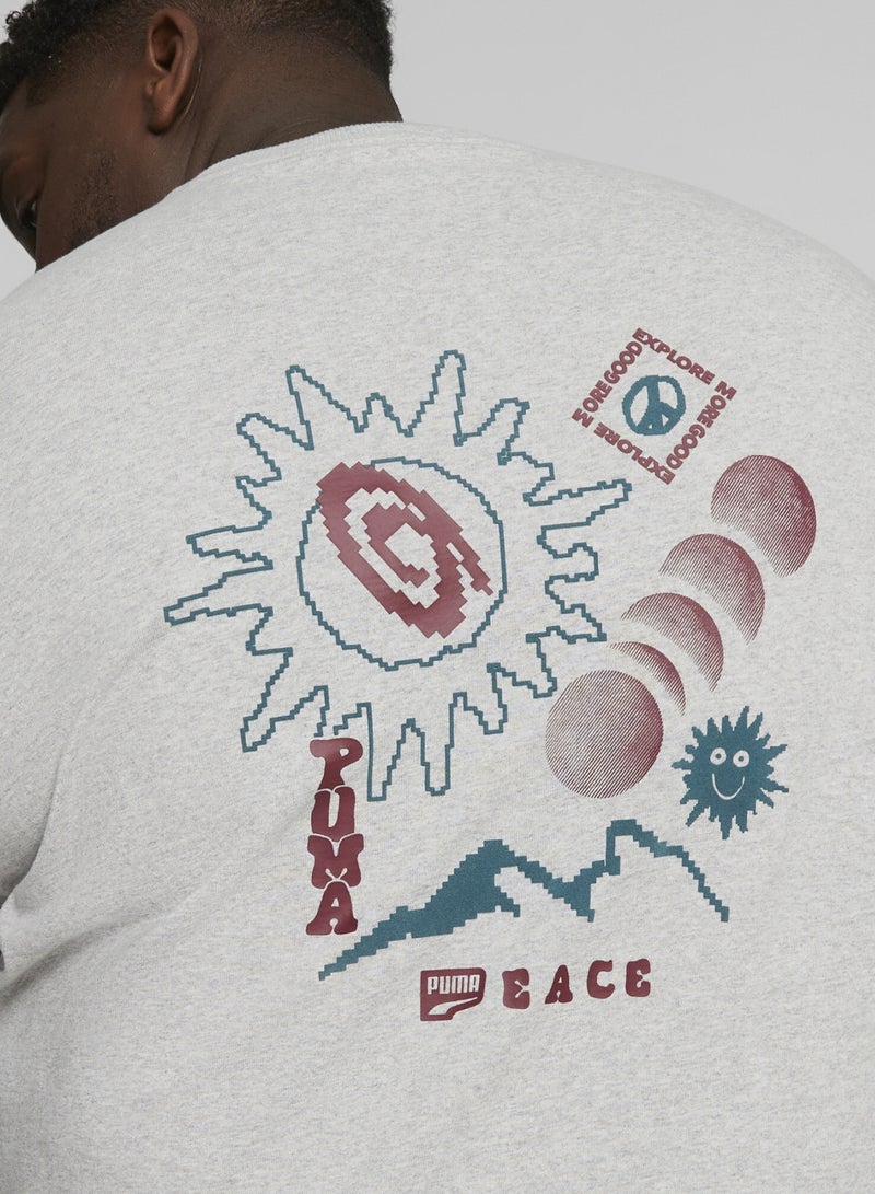 بوما تيشيرت مزين برسومات للرجال من تشكيلة Downtown - Image 3