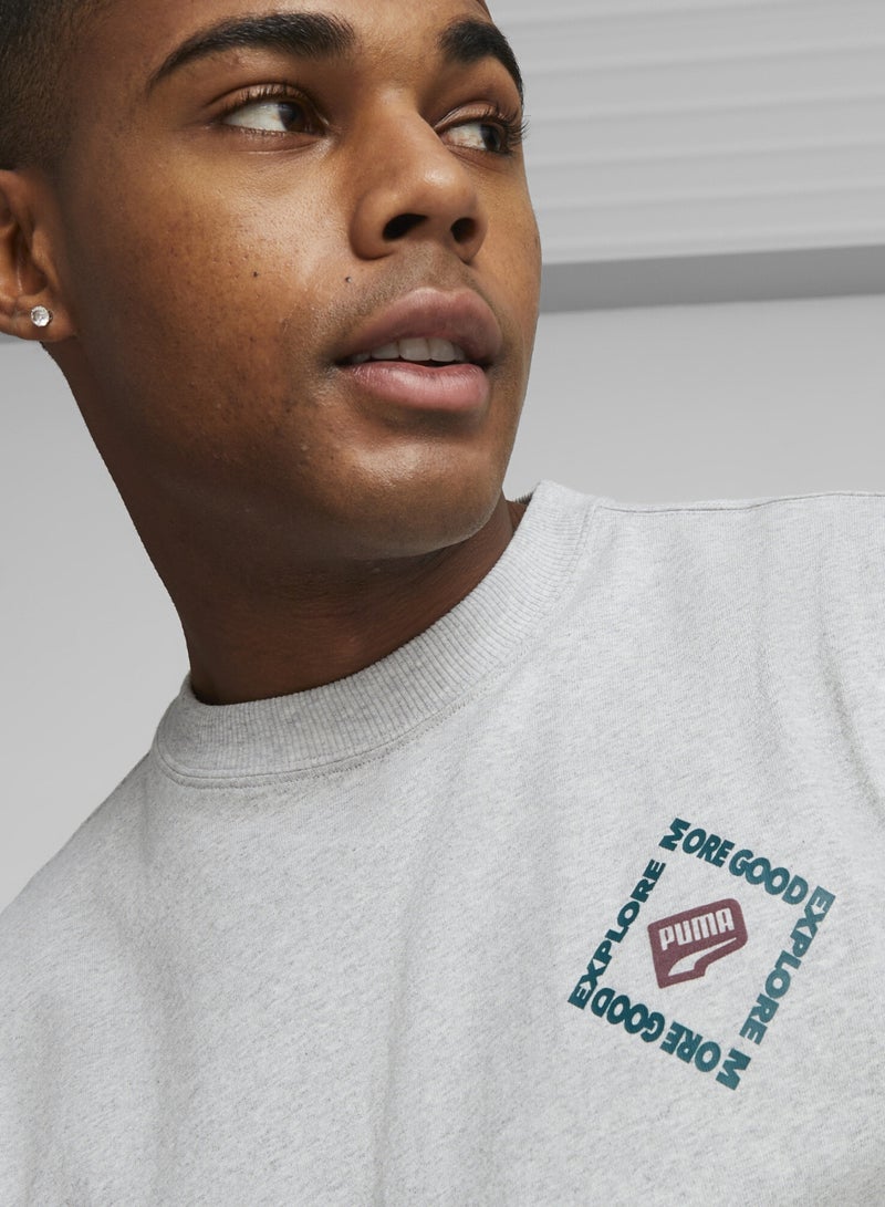 بوما تيشيرت مزين برسومات للرجال من تشكيلة Downtown - Image 4