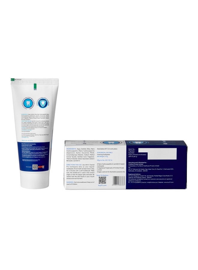 DENTE91 Cool Mint Toothpaste| Sensitivity Relief | Repairs Cavities | Fights Gum Disease | Reduces Bad Breath | Strengthens Enamel | Sls Free | Fluoride Free | Paraben Free | Pack Of 1, 1 X 70G  - Image 2