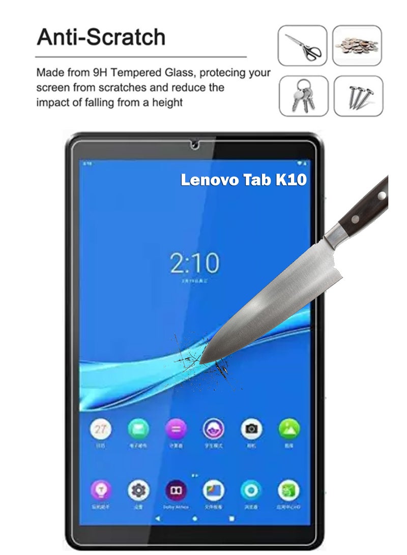 Lenovo Tab K10- 10.3 Inch Tempered Glass Screen Protector – High Transparency, Delicate Touch, Anti-Explosion, Smooth Arc Edges, Easy Installation, Screen Protector for Lenovo Tab K10- 10.3 Inch - Image 2