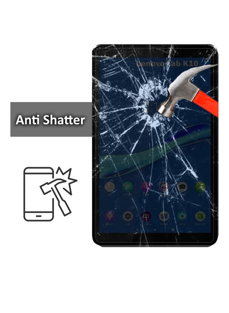 Lenovo Tab K10- 10.3 Inch Tempered Glass Screen Protector – High Transparency, Delicate Touch, Anti-Explosion, Smooth Arc Edges, Easy Installation, Screen Protector for Lenovo Tab K10- 10.3 Inch - Image 3