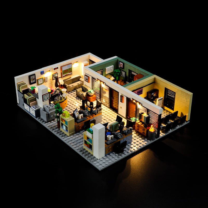 بريكسماكس مجموعة إضاءة LED Briksmax لـ LEGO-21336 The Office- متوافق مع LEGO Ideas Building Builds- لا تشمل مجموعة LEGO - Image 1