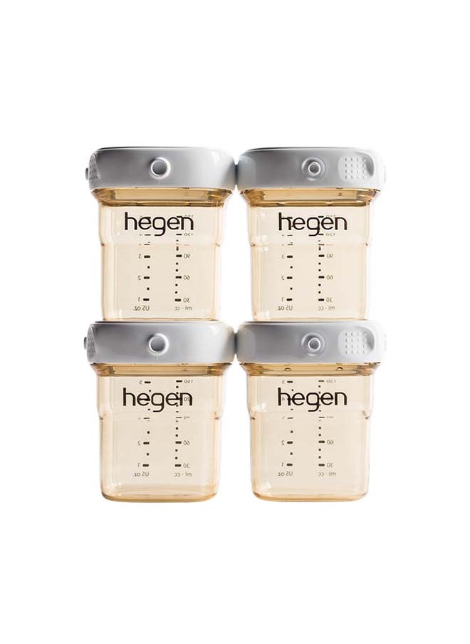 hegen Pack Of 4 Breast Milk Storage Ppsu, 150 ml  - Image 1