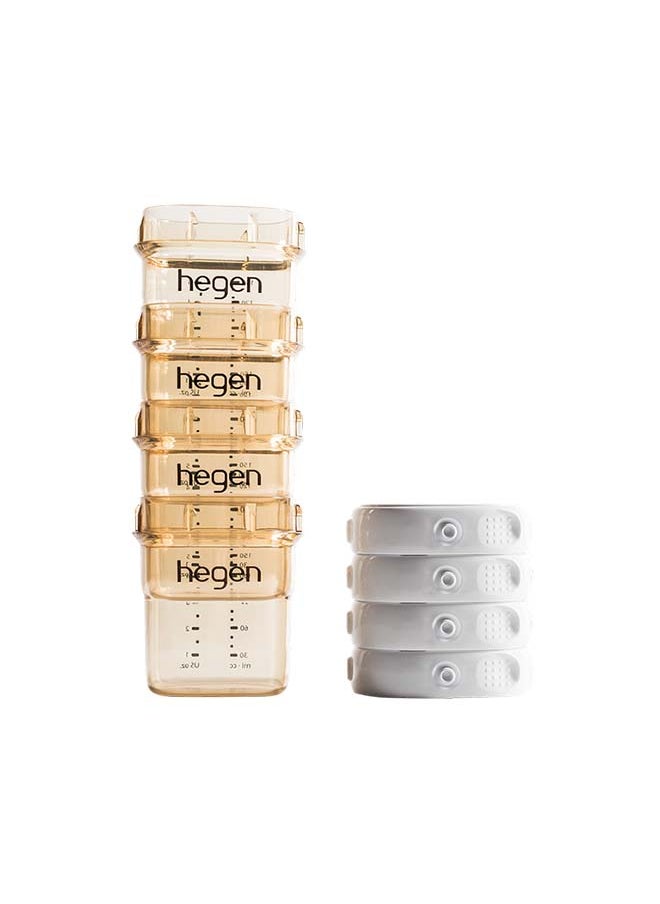 hegen Pack Of 4 Breast Milk Storage Ppsu, 150 ml  - Image 2