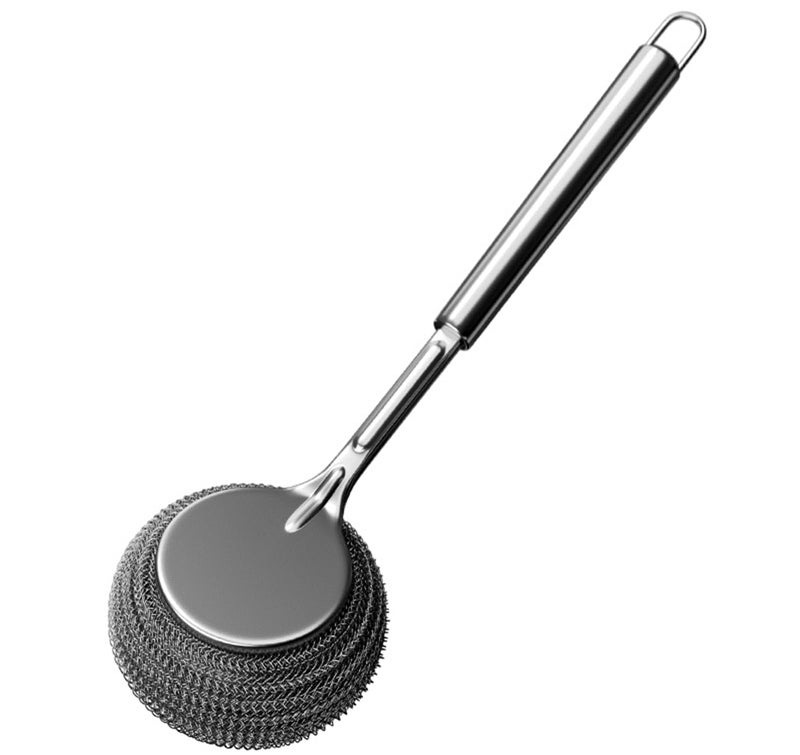 Stainless Steel Wire with Long Handle for Easy Control – Versatile Cleaning Brush for Dishes, Pots, Stubborn Stains Remover - Image 1