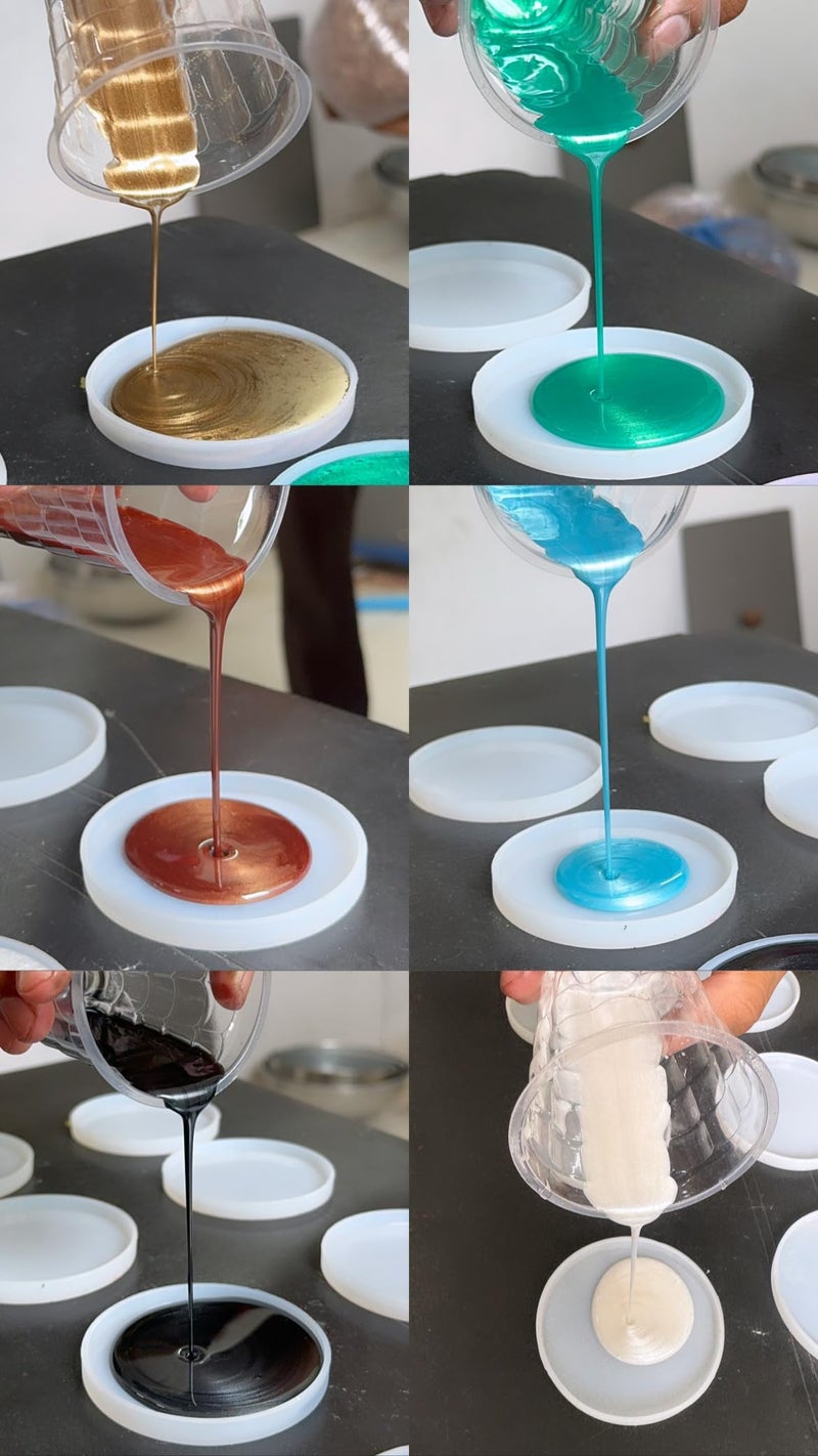 IRIKA مجموعة مسحوق الميكا اللؤلؤي 7 ألوان من إيريكا للفن الراتنجي (20 جرام لكل منها) - مستورد، غير سام، أصباغ حرفية متلألئة - Image 3