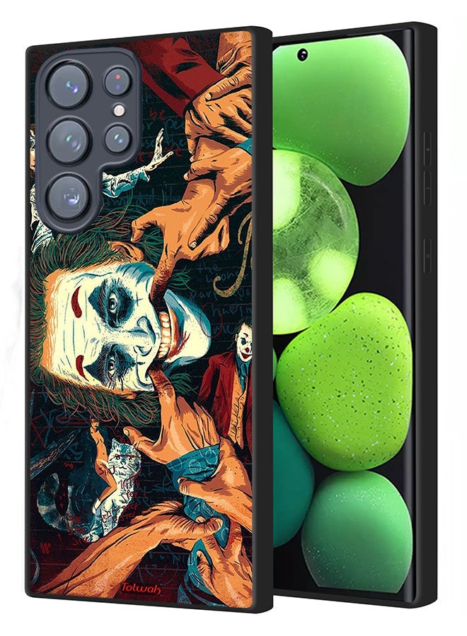 Tolwak Samsung Galaxy S22 Ultra 5G Protective Case Cover Joker Art - Image 1
