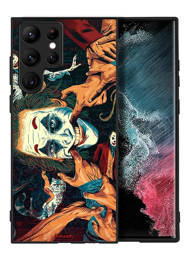 Tolwak Samsung Galaxy S22 Ultra 5G Protective Case Cover Joker Art - Image 2