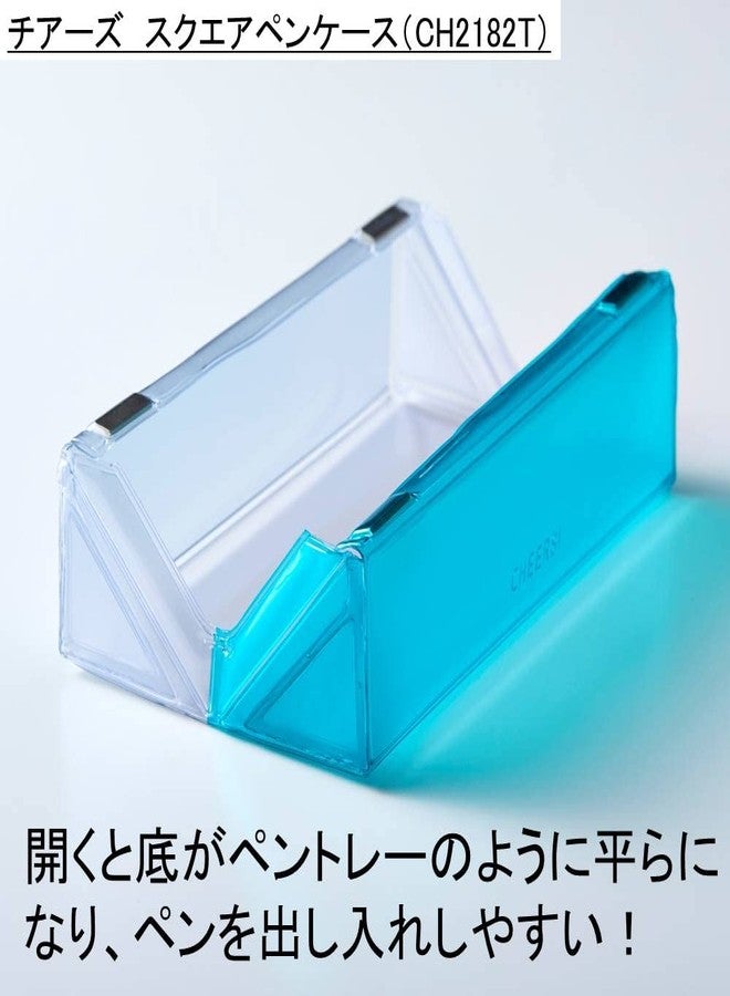 KING JIM KINGJIM CH2182T Cheers Square Pen Case, Gray - Image 4