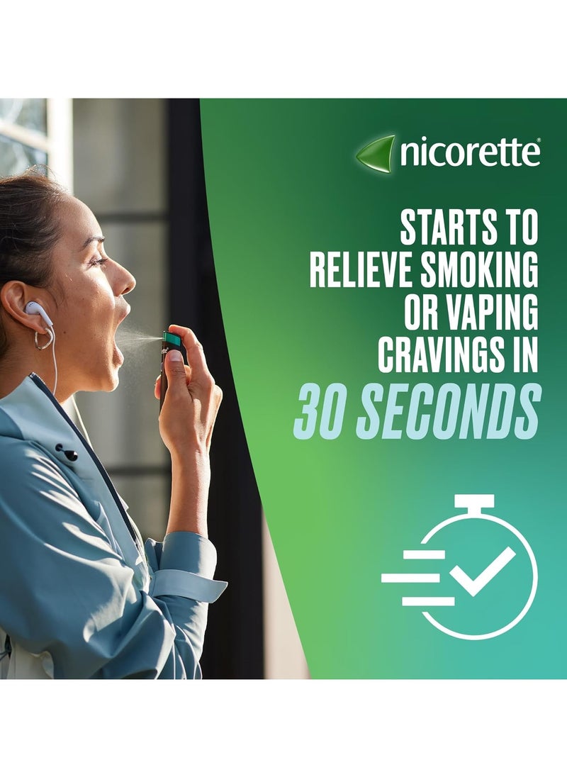 nicorette Nicorette - Quickmist Mouth Spray, Freshmint - 2 x 150 Sprays  - Image 2