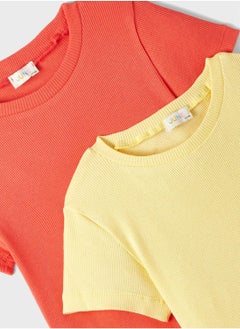 JUNE Kids 2 Pack Camisole Crew Neck T-Shirt  - Image 3