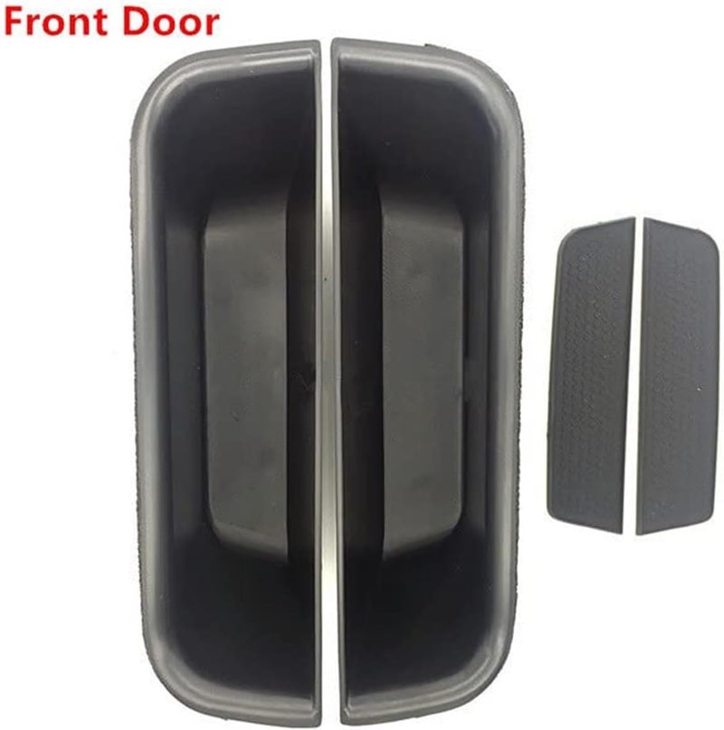 Wivplex Car Door Handle Storage Box Organizer - Black (4 Pieces) - Image 4