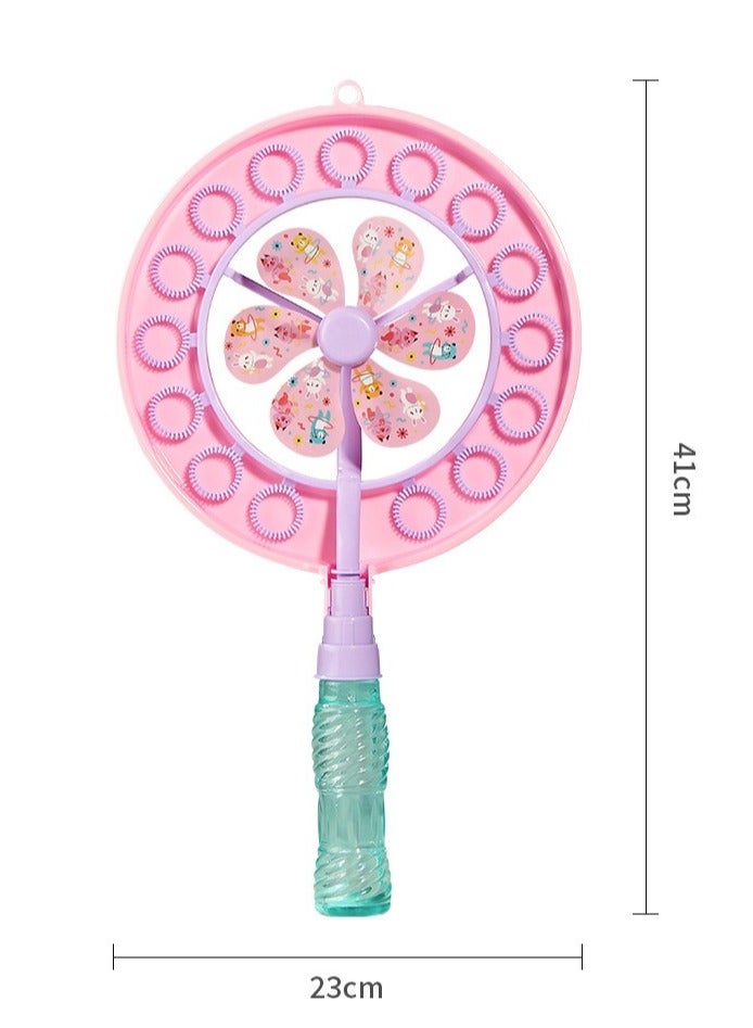 Pinwheel Bubble Wand Bubble Machine Porous Bubble Windmill for Kids,Children Toys Birthday Gift,Outdoor toys  - Image 5