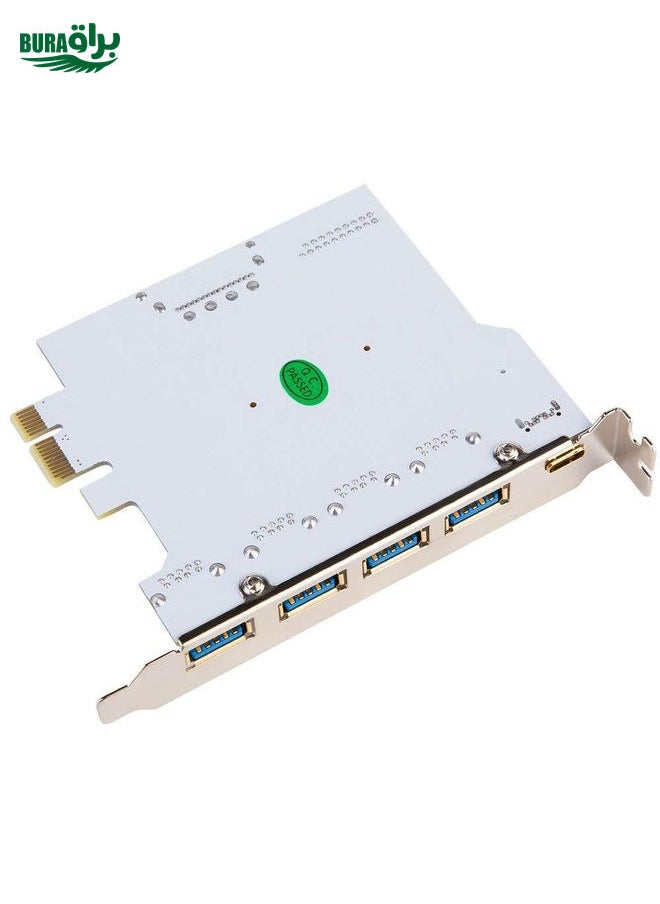 BURAQ USB3.0 Type-C / USB-C Front Riser Card Dual Core Desktop Computer Motherboard (White)  - Image 3