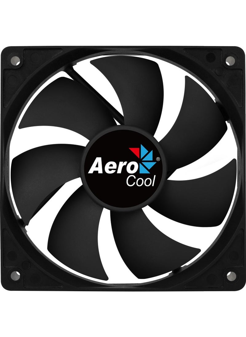 AeroCool Force 12 cm PWM 4Pin Black Silent Fan (AE-CFFR120PBK)  - Image 1