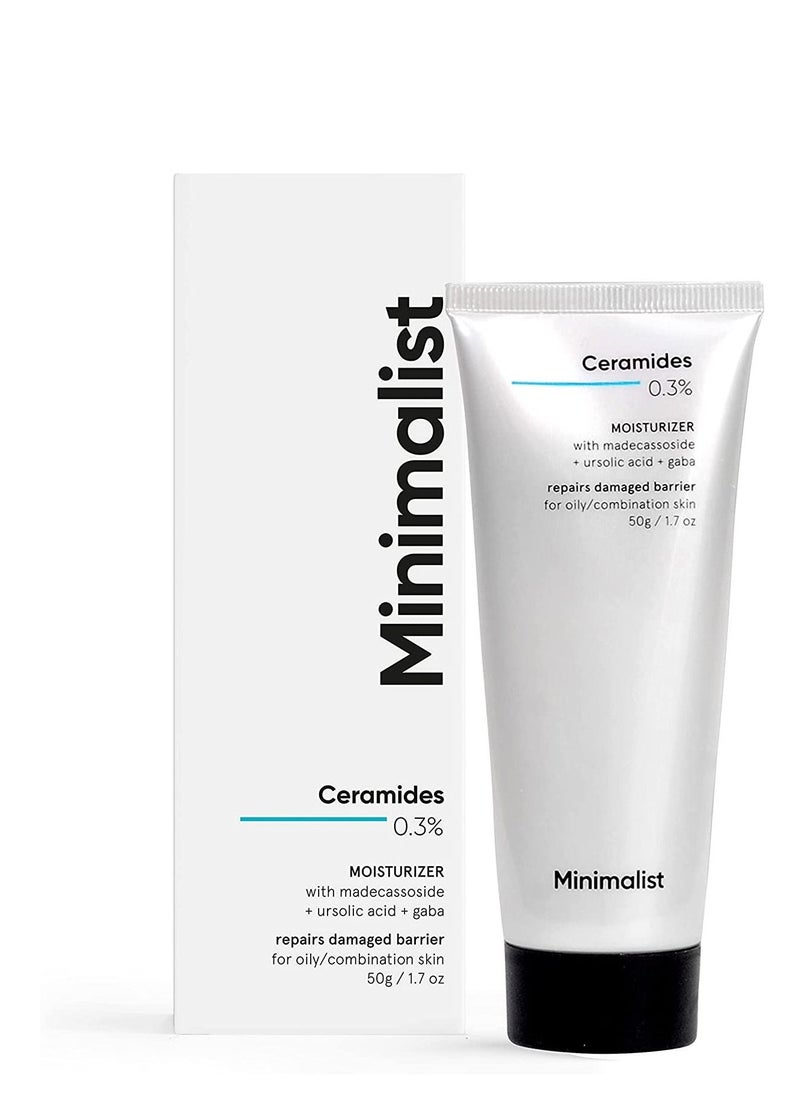 MINIMALIST Minimalist 0 3% Ceramide Moisturizing Gel Cream For Barrier Repair Oil free Repairing Face Moisturizer For Oily Skin 