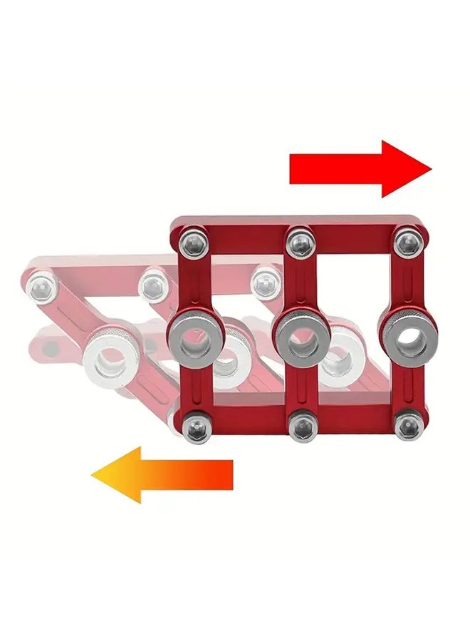 3 In 1 Adjustable Wood Joinery Marking Gauge 90 Degree Precision Alignment Tool With Metal Construction And Ergonomic Grip For Circular Saw And Drill Guides No Power Needed Portable Cabinet And Furniture Making Tool For Woodworkers Woodworking Tools Versatile Woodworking Durable Metal Build Red Set Of Three Position Punching Tool - Image 4