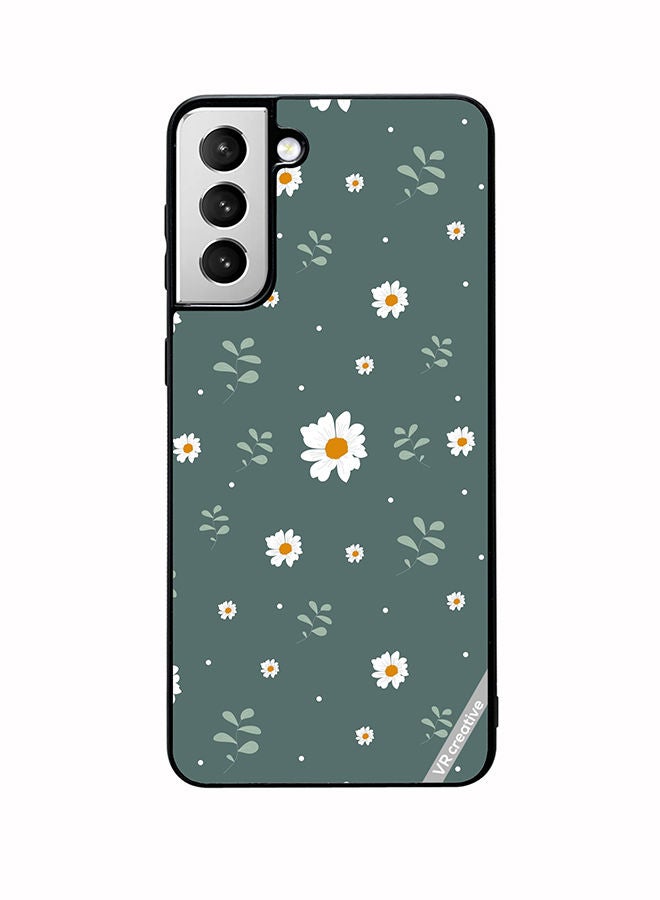 VR CREATIVE Protective Case Cover For Samsung Galaxy S22 Plus 5G Flower Design Multicolour - Image 1