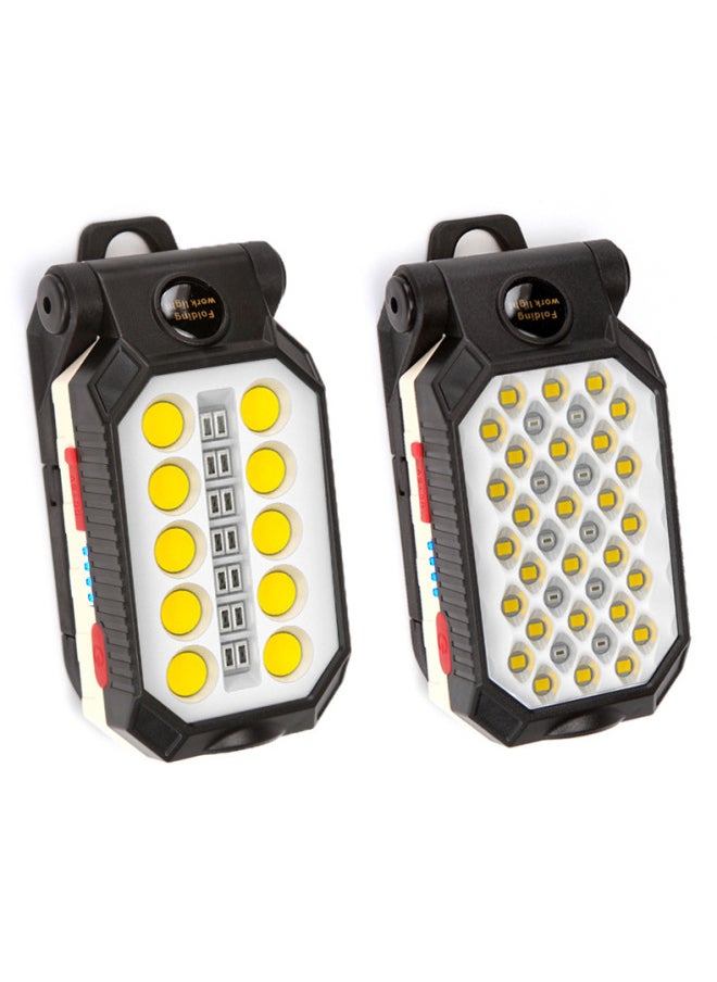 Generic Cob Flashlight USB Charging With Magnet Maintenance Light Emergency Light Camping Light Led Work Light-Color:Large W598A  - Image 5