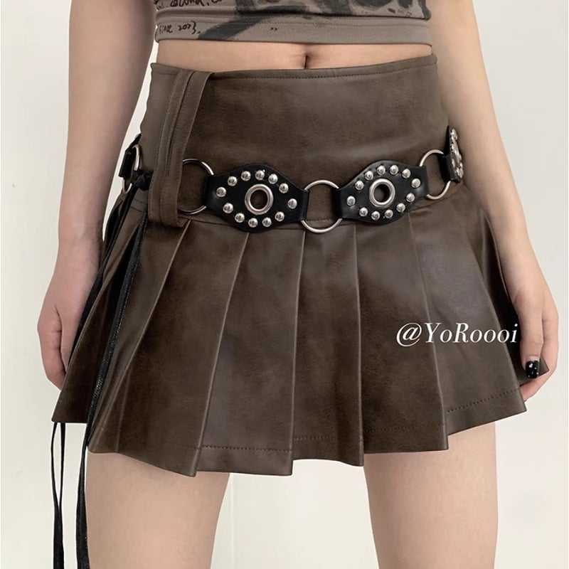 Y2K Punk Millennium Spice Girl Retro Vintage Half-Body Belt Flying Spell-Ring Design Sense Lace-Up Belt Women - Image 2