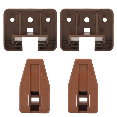 LONTAN DGSL01 Plastic Drawer Slides and Guides 2 Pack Drawer Replacement Part for Center Mount Cabinet Rails Plastic Guides for Dresser - Image 1