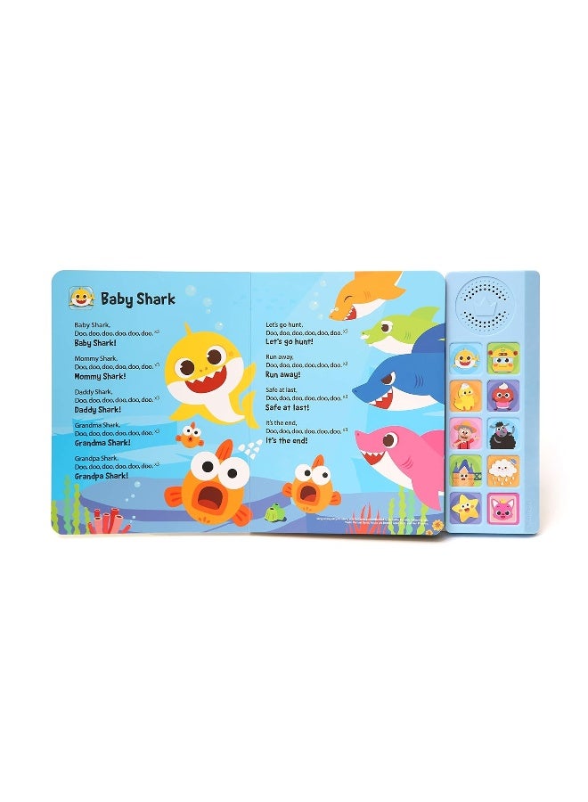 Pinkfong Baby Shark Nursery Rhymes 10 Button Sound Book| Learning & Education Toys | Interactive Baby Books for Toddlers 1-3 | Gifts for Boys & Girls - Image 4