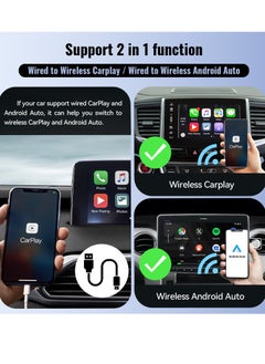 Xuda NEW Wireless CarPlay Android Auto Wireless Adapter Smart Mini Box Plug And Play WiFi Fast Connect Universal  - Image 4