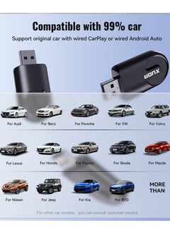 Xuda NEW Wireless CarPlay Android Auto Wireless Adapter Smart Mini Box Plug And Play WiFi Fast Connect Universal  - Image 5