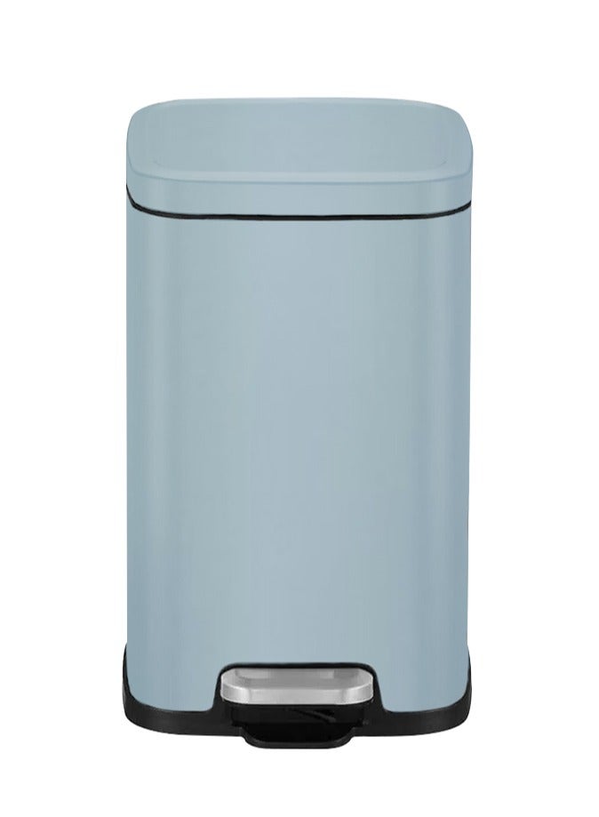 EKO STELLA SERIES | Brushed Stainless Steel Finish | Soft-Closing | Fingerprint-Resistant | Premium Pedal Trash Bin | Multiple Sizes ( 6 - 12 L) To Suit Different Places | 6 Liters | Titanium Blue  - Image 1