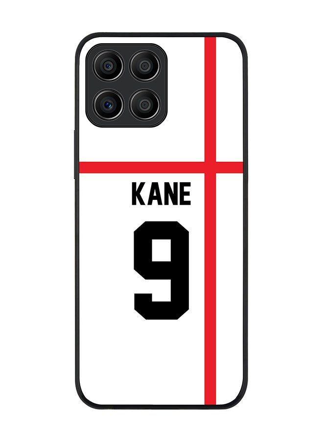 Stylizedd Rugged Black edge case for Honor X6 Slim fit Soft Case Flexible Rubber Edges Anti Drop TPU Gel Thin Cover - Football Team - England Player Name - Kane - Image 1
