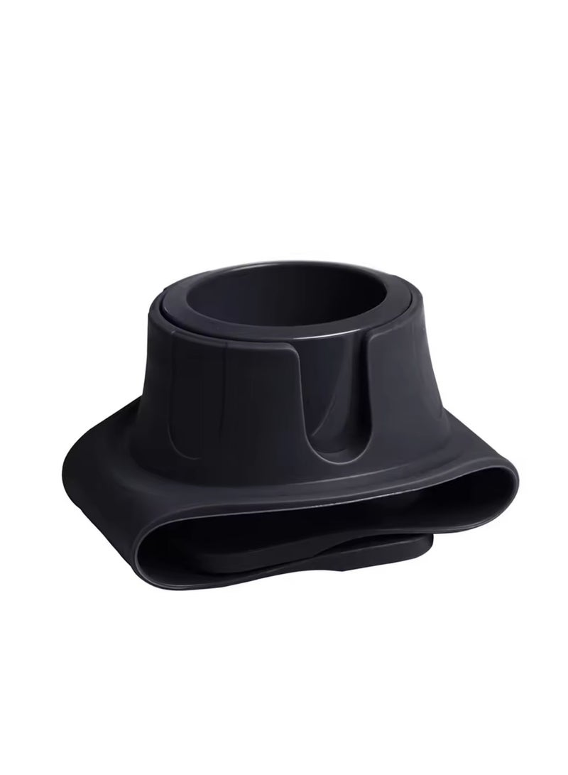 BLUE CORAL Sofa Storage Tray Anti Slip Silicone Sofa Storage Tray Drink Coaster Tray Waterproof Armrest Stand Cup Holder Home Organizer (Black)  - Image 2