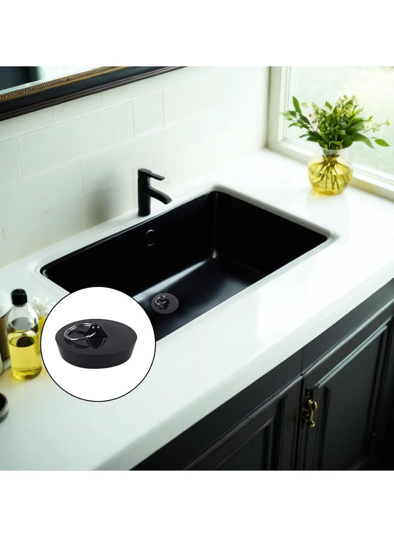 2 Pack Bathtub & Kitchen Sink Plug Set - Universal Drain Stopper Kit for Wash Basins - Fits Sizes 42mm to 45mm - Prevents Water Leakage and Keeps Sinks Clean - Image 5